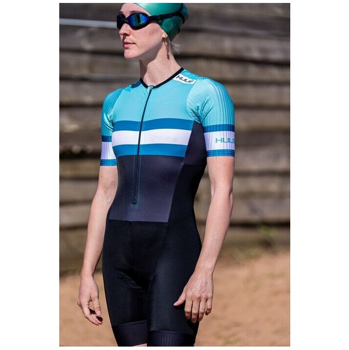 2026 HUUB Womens Tri Band Pro Tri Suit TRIBPTSTG - Teal / Green